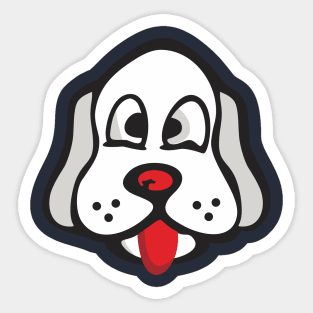 Cute Dog Head Sticker